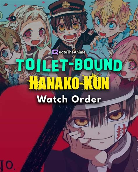 Toilet Bound Hanako Kun Watch Order Official In 2022 Hanako Kun