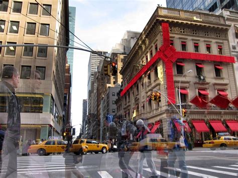 Busy Street In City At Sunny Day Usa Manhattan New York City Free