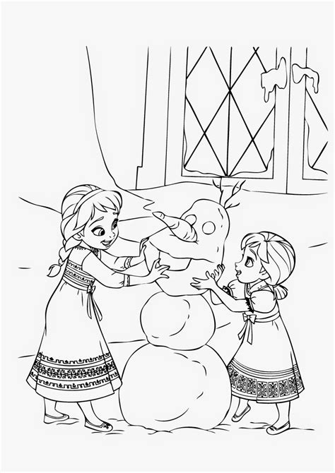 Download & print free coloring pages! Anna and Elsa Coloring Pages to Print picture