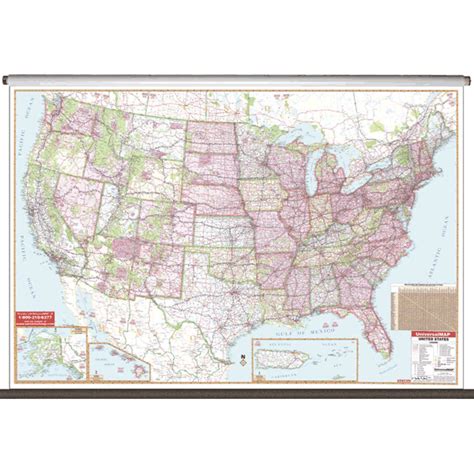 United State Wall And Roller Maps Us Large Scale Wall Map