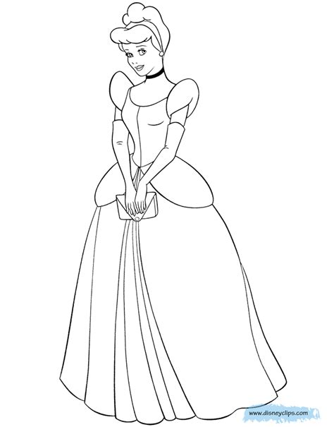 Disney Princess Cinderella Coloring Pages