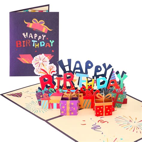 Buy Vudeco Pop Up Birthday Card Happy Birthday Card For Women 3d Cake