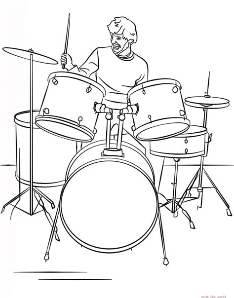 Drum Kit Drawing At Getdrawings Free Download