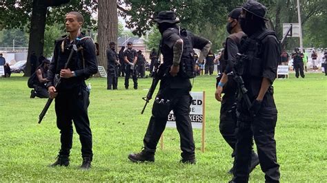 Black Militia Group In Louisville For Breonna Taylor Protest