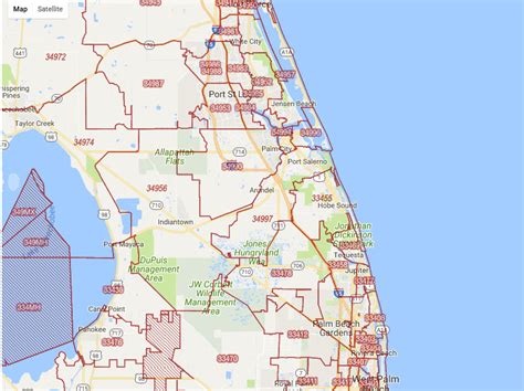 Palm Beach Florida Zip Code Map United States Map