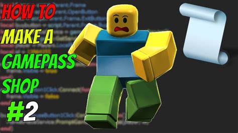 How To Make A Gamepass Shop Gui In Roblox Studio Youtube