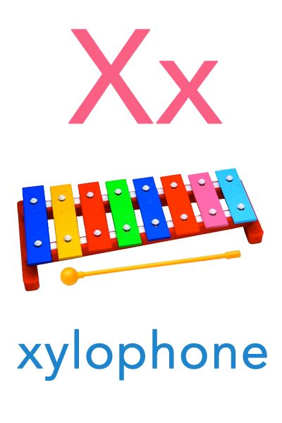 Baby Abc Flashcard X For Xylophone Baby Mozart