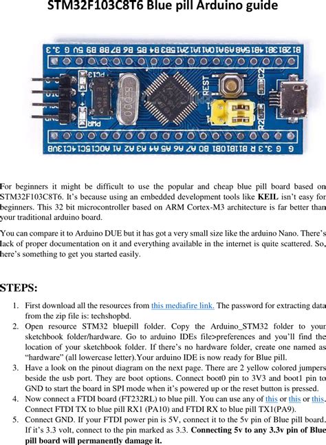 Stm32 Blue Pill Arduino Guide