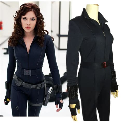The Avengers Captain America Black Widow Cosplay Natasha Romanoff