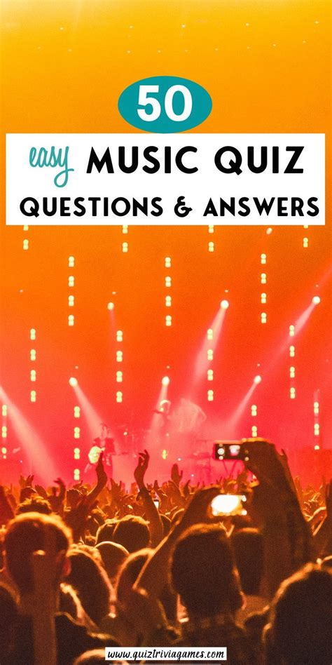 50 Easy Music Quiz Questions And Answers Quiz Trivia Games In 2022