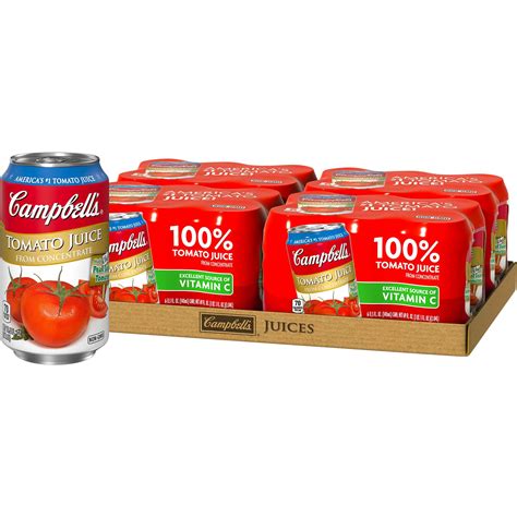 Campbells Tomato Juice 115 Oz Can 6 Count Pack Of 4 778894488487