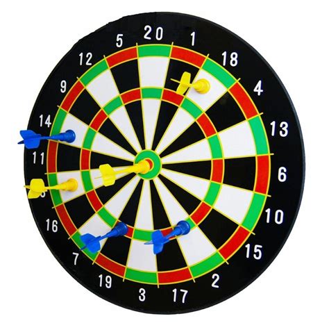 Play anyone from around the world! Magnetic Kids Toy Play 16 Dart Board Dartboard with 6 ...