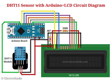 Interfacing Dht11 Humidity And Temperature Sensor With Arduino Lcd Images