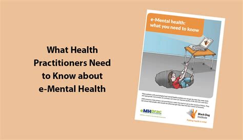 what health practitioners need to know about e mental health emhprac e mental health in practice