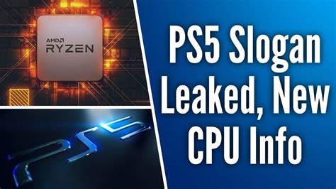 Ps5 Slogan Leaked New Cpu Info And Full Reveal Confirmed For 2020 Youtube