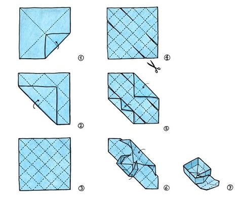 Die geschenkbox hat eine größe von je 10,5cm breite und länge und einer höhe von 5cm. Faltanleitung Origami Schachtel Anleitung Pdf - Origami ...