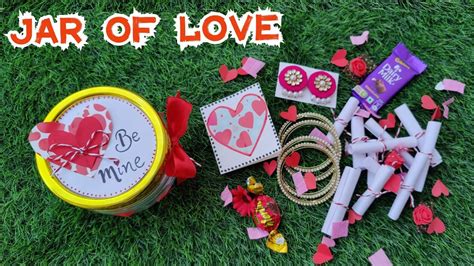 Diy Jar Of Lovehappiness Jar For Valentines Dayvalentines Day T
