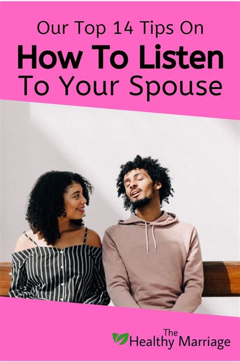 How To Listen To Your Spouse Healthy Marriage Spouse Listening To You