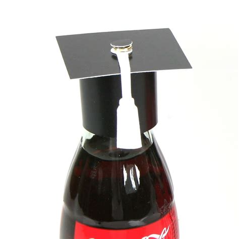 Diy Graduation Cap Bottle Toppers Hat Shaped Party