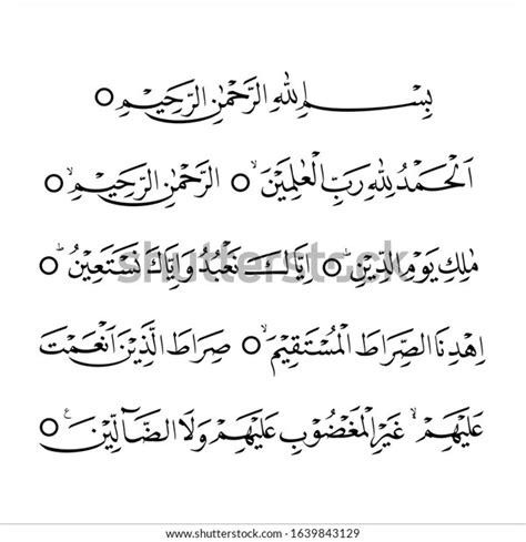 Surah Al Fatihah Tulisan Arab Tafsir Surat Al Fatihah Ayat Nu