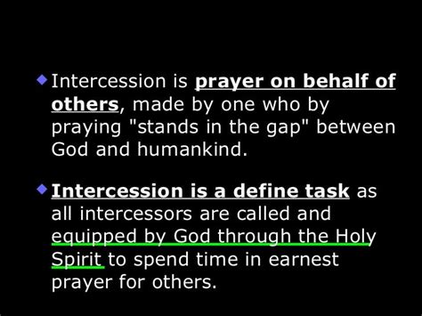 Prayer And Intercession A Teaching Series