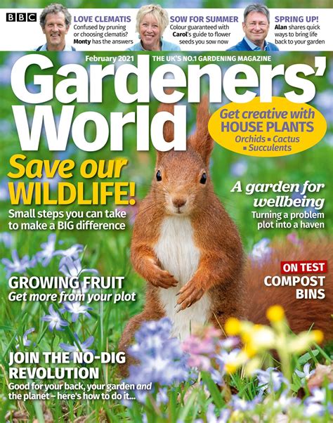 Bbc Gardeners World Magazine February 2021 Back Issue