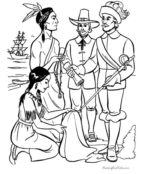 If the 'download' 'print' buttons don't work, reload this page by f5 or command+r. First Thanksgiving Story Coloring Pictures 015