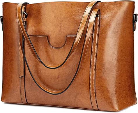 S Zone Women Genuine Leather Top Handle Satchel Daily Work Tote