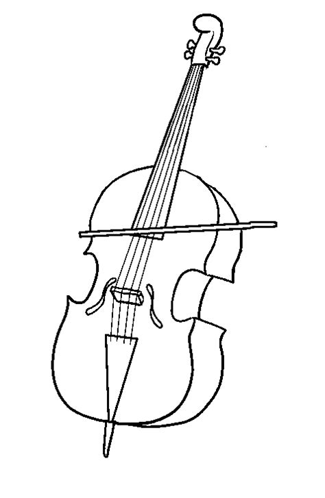 Cello Coloring Pages - Kidsuki