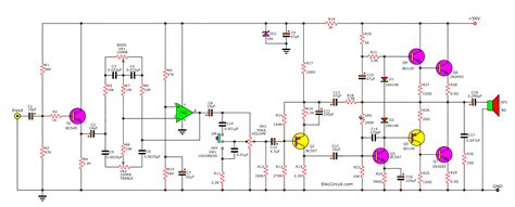 1 Watt Audio Amplifier Circuit Diagram