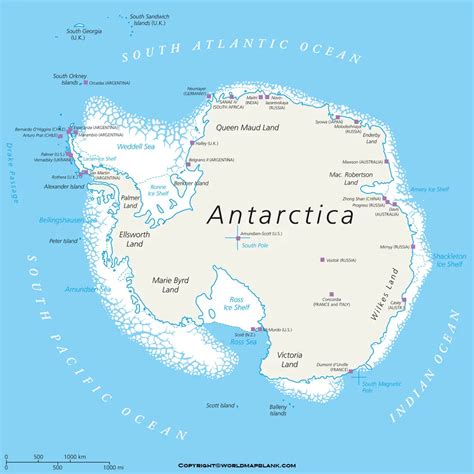 Political Map Of Antarctica World Map Blank And Printable