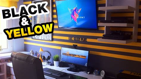 Awesome Black And Yellow Gaming Setup Setup Spotlight Youtube