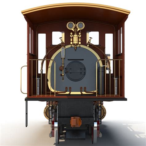 3ds Max Steam Train Locomotive