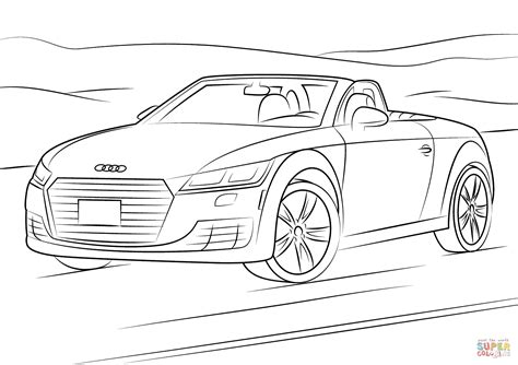 Auto Kleurplaat Audi