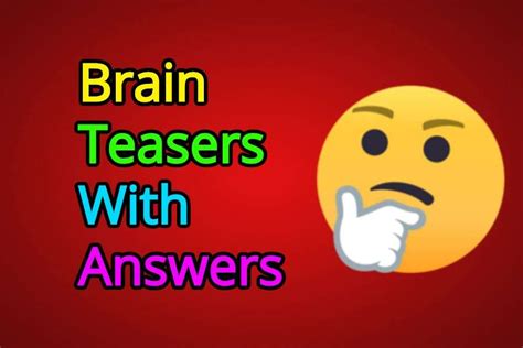 Best Riddles For Kids With Answers Brain Teasers Ridd