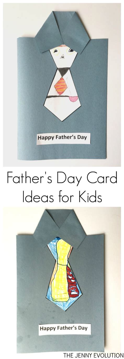 You also can choose a lot of matching choices right here!. Father's Day Card Idea for Kids | The Jenny Evolution