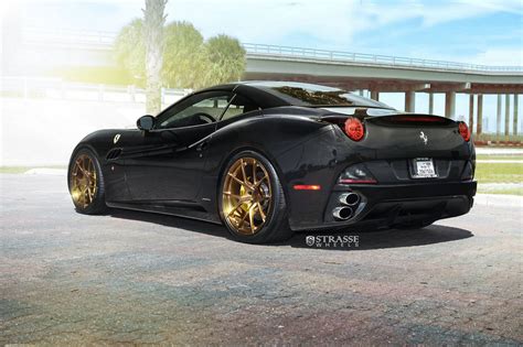 Nero Daytona Ferrari California On Bronze Strasse Wheels Gtspirit