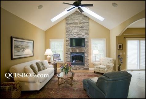 Pin by Gena on Family Room | Vaulted ceiling living room, Cathedral