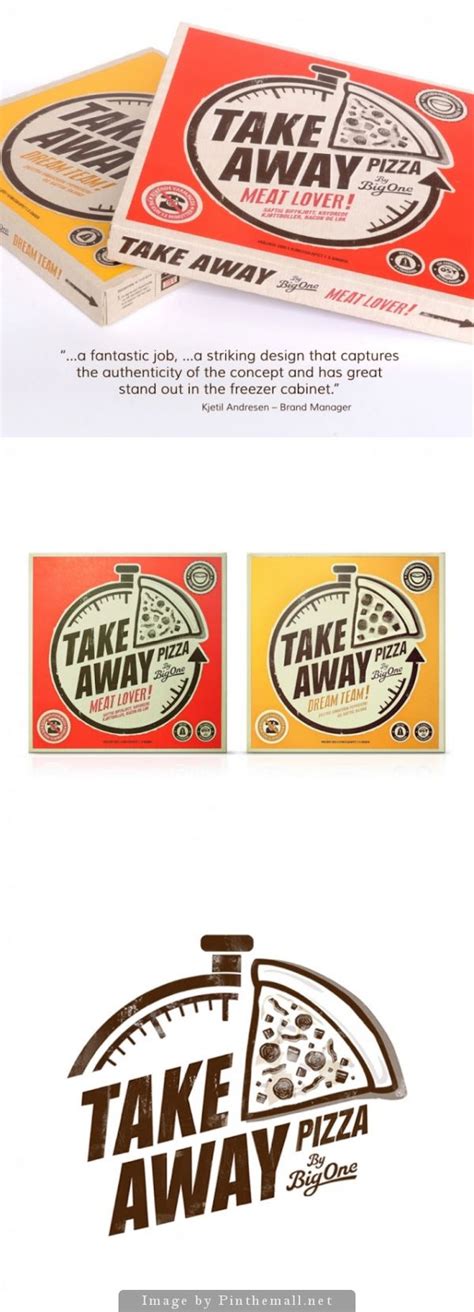 Take Away by Big One | Packaging design inspiration ... Pizza, one of the most popular prepared foods, can be tailored to fit numerous tastes and has become a staple product of thousands.