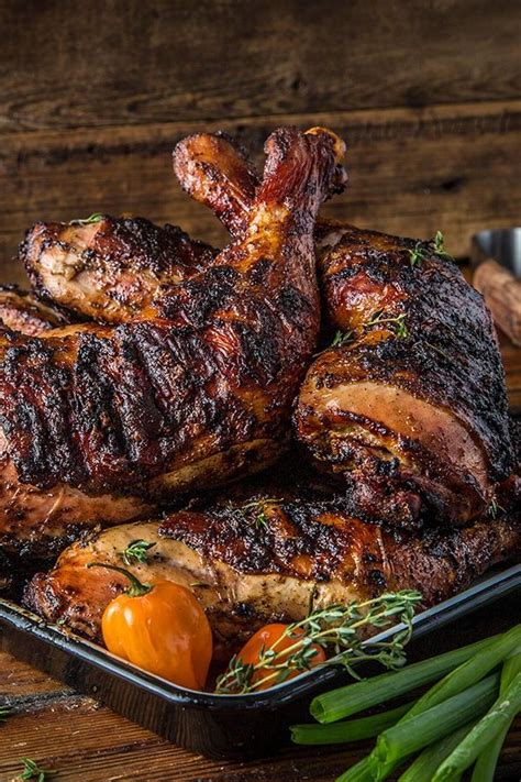 The light smoky flavor pairs perfectly. Jamaican Jerked Chicken Legs | Recipe (With images ...