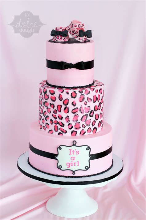 Choose from hundreds of design templates or upload photos to share your own pics with family and friends. Leopard Cheetah Baby Shower Cake "its A Girl ...