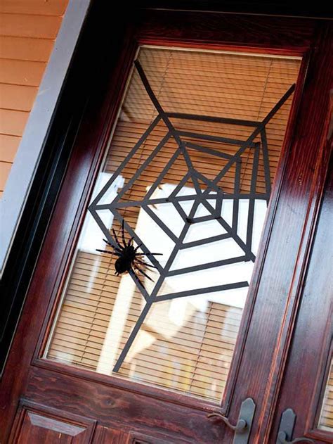 I want to turn my basement into a movie theater but no one will even go down there. Spider Webs Outdoor Halloween Decorations - Decoration Love