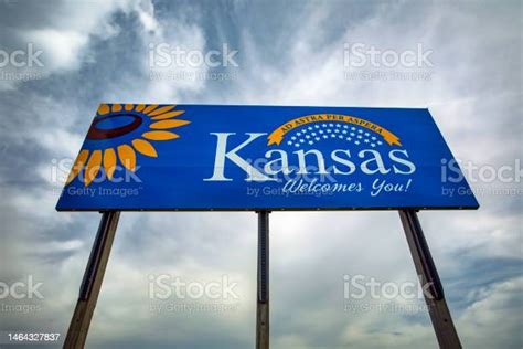 Welcome To Kansas Sign 4 Stock Photo Download Image Now