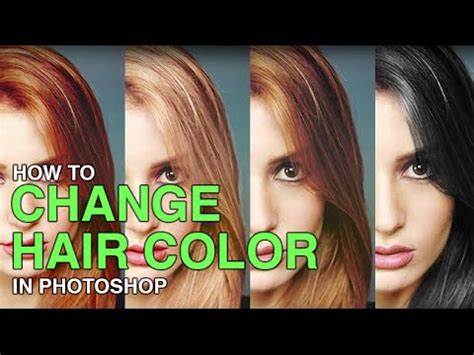 All brunettes have orange and red undertones in their hair, which is the residual color you get after using a medium ash blonde hair dye is another good way to tone down the orange in your hair to a how to prevent orange hair. How to Change Hair Color in Photoshop - YouTube