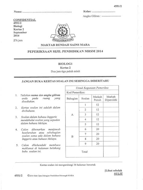 2019 spm state papers / koleksi spm kertas soalan percubaan mengikut negeri. Biology SPM Trial papers - SPM - Free SPM Tips 2020 by ...