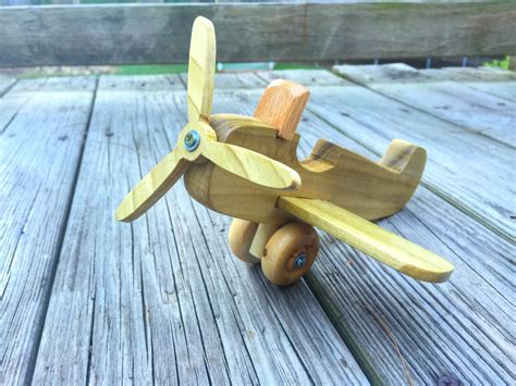 Wooden Toy Plane Handmade Toy Propeller Plane Kids Toy