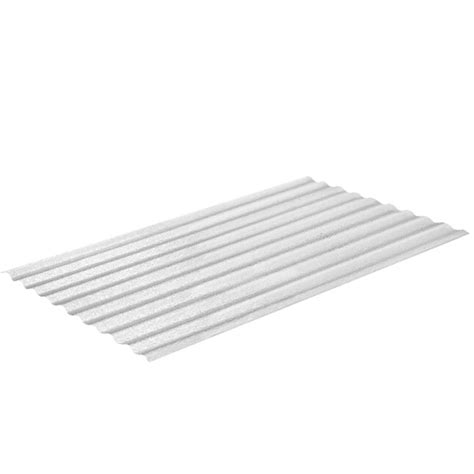Sequentia 2166 Ft X 8 Ft Corrugated Clear Fiberglass Roof Panel In The