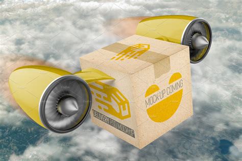 Delivery Cargo Box PSD Mockup ~ Product Mockups ~ Creative ...