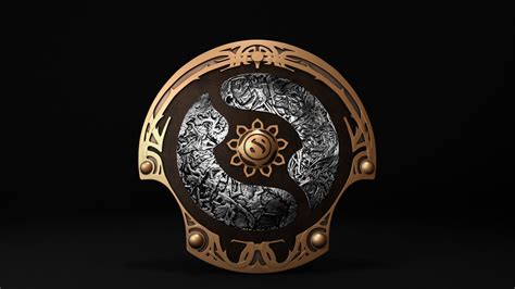 1920 x 1080 jpeg 221 кб. Dota 2 Championship Shield 3D model | CGTrader