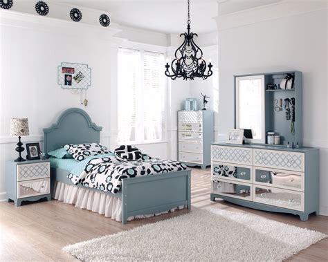 Ashley furniture jaidyn black kids bedroom set. ASHLEY MIVARA Twin Bedroom Set In Light Blue | Sleigh ...